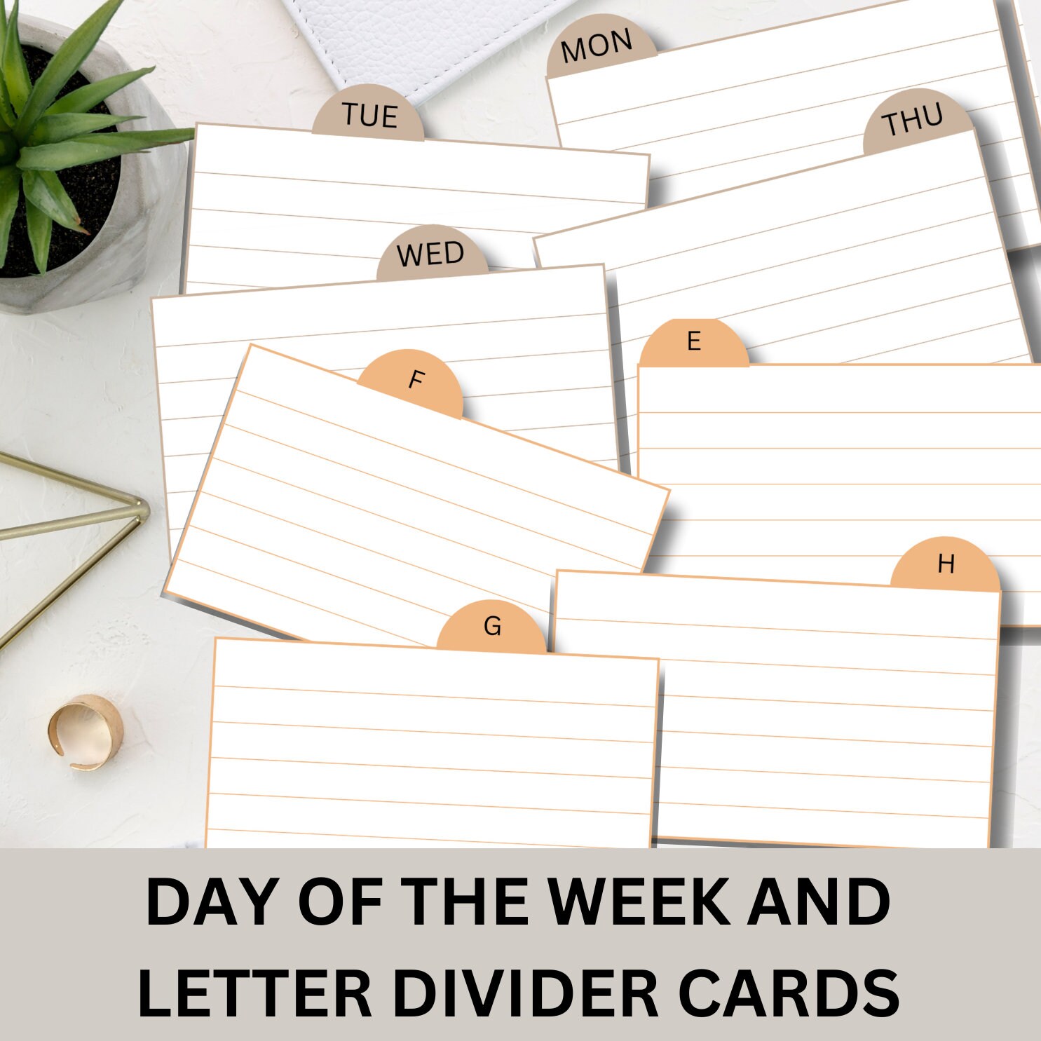 Printable Life Organization Index Card System PDF Life Etsy