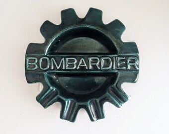 Vintage Bombardier company ashtray by Poterie Laurentienne