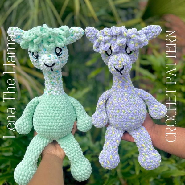 Lena the Llama by Crochet By DeWaina