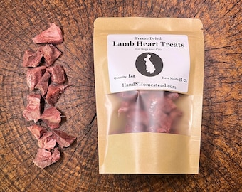 Freeze Dried Lamb Heart Dog Treats