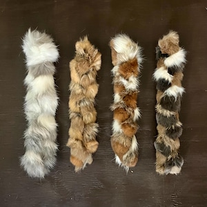 Braided Rabbit Hide Chew | One Ingredient | No Preservatives | Natural Dog Treat | Dog Chew | Raw Dog Treat | Raw Hide Dog Treat |