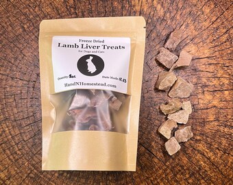 Freeze Dried Lamb Liver Dog Treats