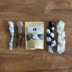 Rabbit Hide Sampler | Natural Dog Treats | One Ingredient Treats | Raw Dog Treats | Natural Dog Chews | Dehydrated Hide | No Preservatives
