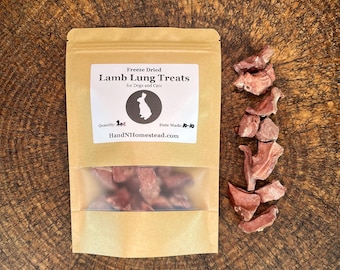 Lamb Lung Dog Treats - Freeze Dried: Single Ingredient Training Treats