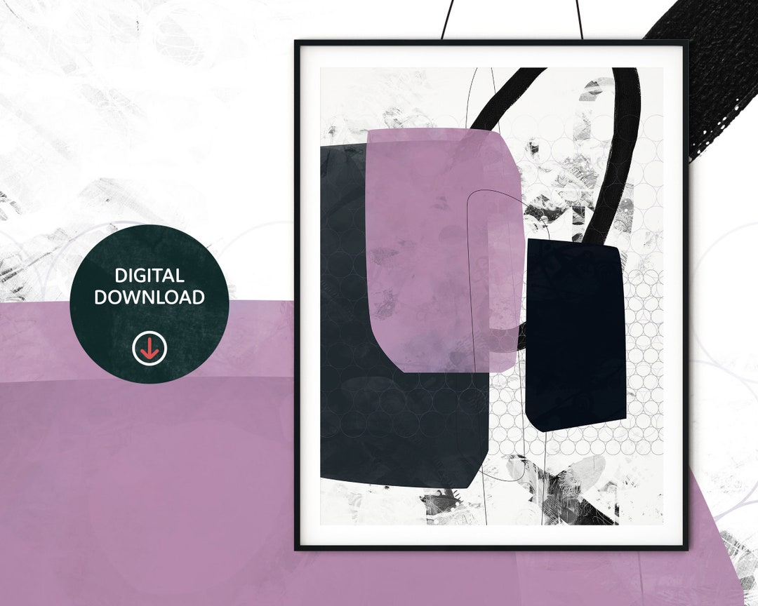 Downloadable Abstract Art Print. Abstract Printable Wall Art Etsy