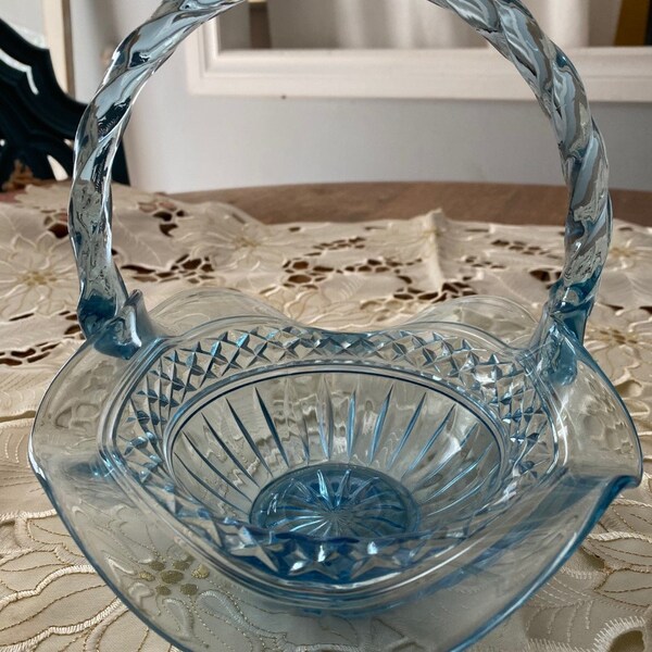Fenton Glass Basket Etsy