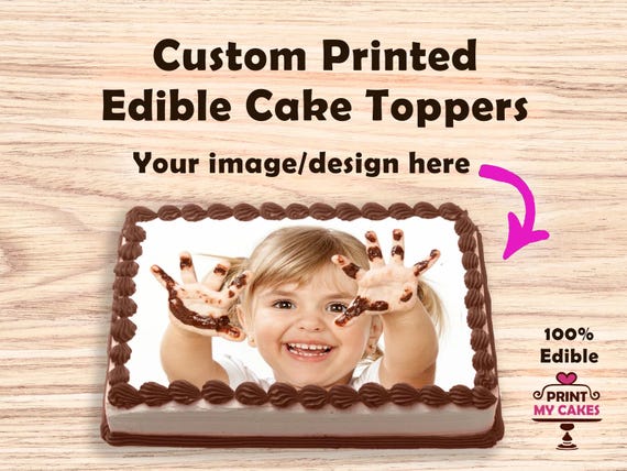 Edible Wafer Rice Paper Cake Toppers – 100 Sheets, 8x11 Inches – Printable, Edible, For Custom Cakes, Cupcakes, Cookies