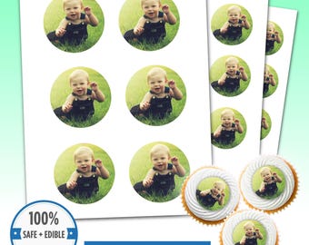 Custom Edible Cookie Toppers – Personalized Image, 3" Size (6 ct)