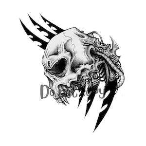 Skull sublimation png digital download