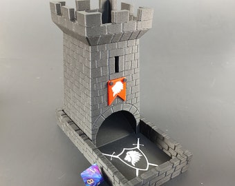 Dice Tower | Roll-aid Dice Tower | Dungeons and Dragons | 3D-Printed | Dice Games | Role Playing Games | Compact Dice Tower | Foldable
