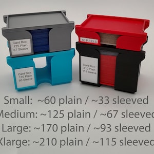 Ultimate Card Storage | Deck Box | Commander | No Assembly | 3D-Printed | Trading Card Game Box | Pokemon | MTG | card games | 100 Card Deck