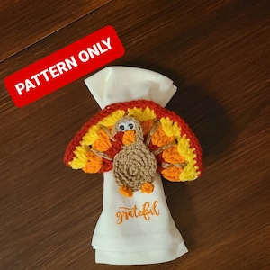 Crochet Turkey Napkin Ring Pattern