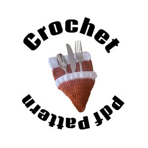 Porta-talheres com estampa de torta de abóbora