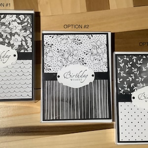 Cartes assorties faites main, merci, joyeux anniversaire, portez-vous bien, pensant à vous, bonne chance, paquet assorti de 6 cartes, cartes de voeux