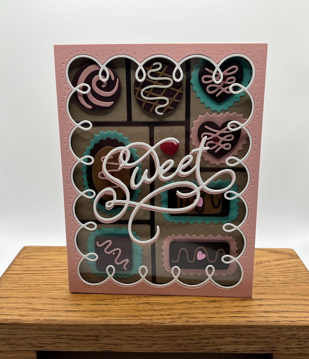 Handmade Valentine’s Day Card, Valentine Card, Box of Chocolate - Etsy
