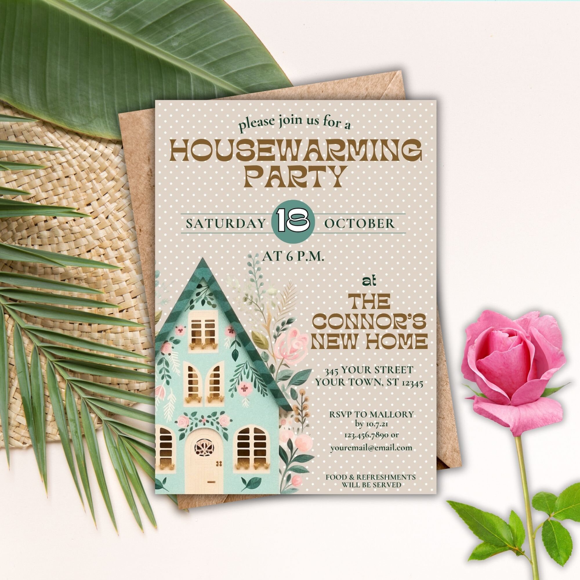 Editable Housewarming Invite, House Warming Invitation, Open House ...