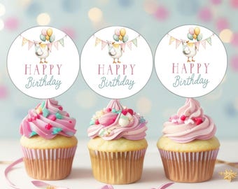 Ein Dumme Gans Cupcake Topper, ein Dumme Gans Cupcake Topper, ein Dumme Gans Geburtstagsparty, ein Dumme Gans Erster Geburtstag Bundle