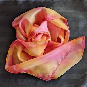 One of a kind Hand Painted Silk Scarf.