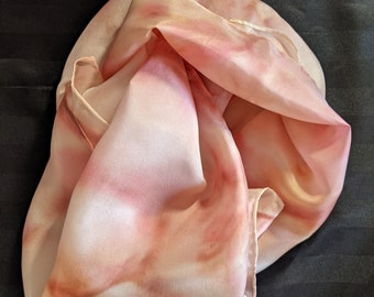 One of a kind Hand Painted Silk Scarf.