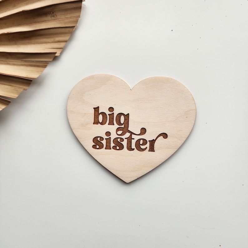 Big Sister Sign, Big Sister Photo Prop, Big Sister Announcement, New ...