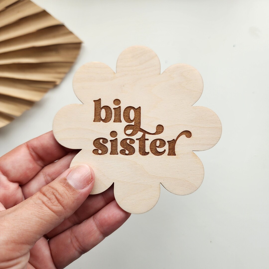 Big Sister Sign, Big Sister Photo Prop, Big Sister Announcement, New ...