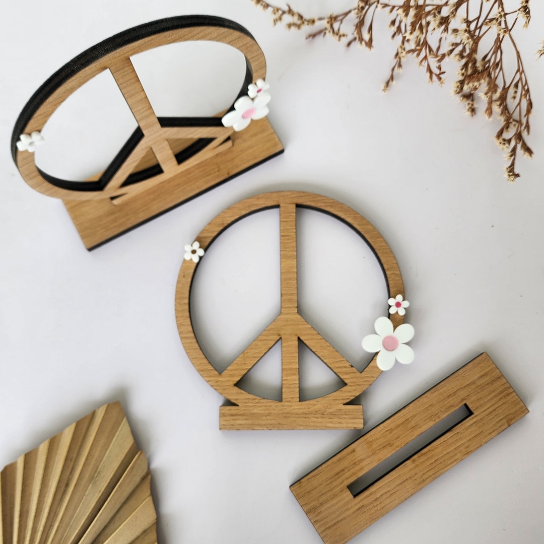 Peace Sign Birthday Decor Peace Sign Table Center Decor Etsy