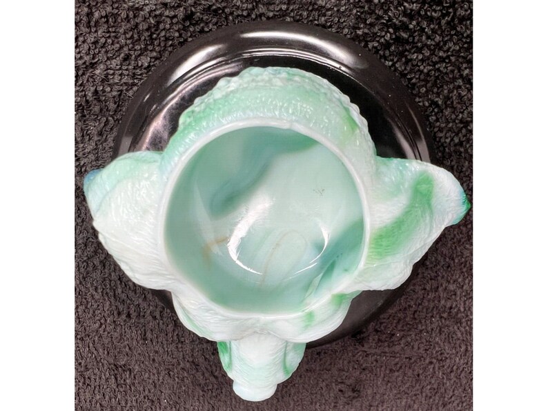 RDS Green Slag Glass Dog Head Toothpick Holder Etsy