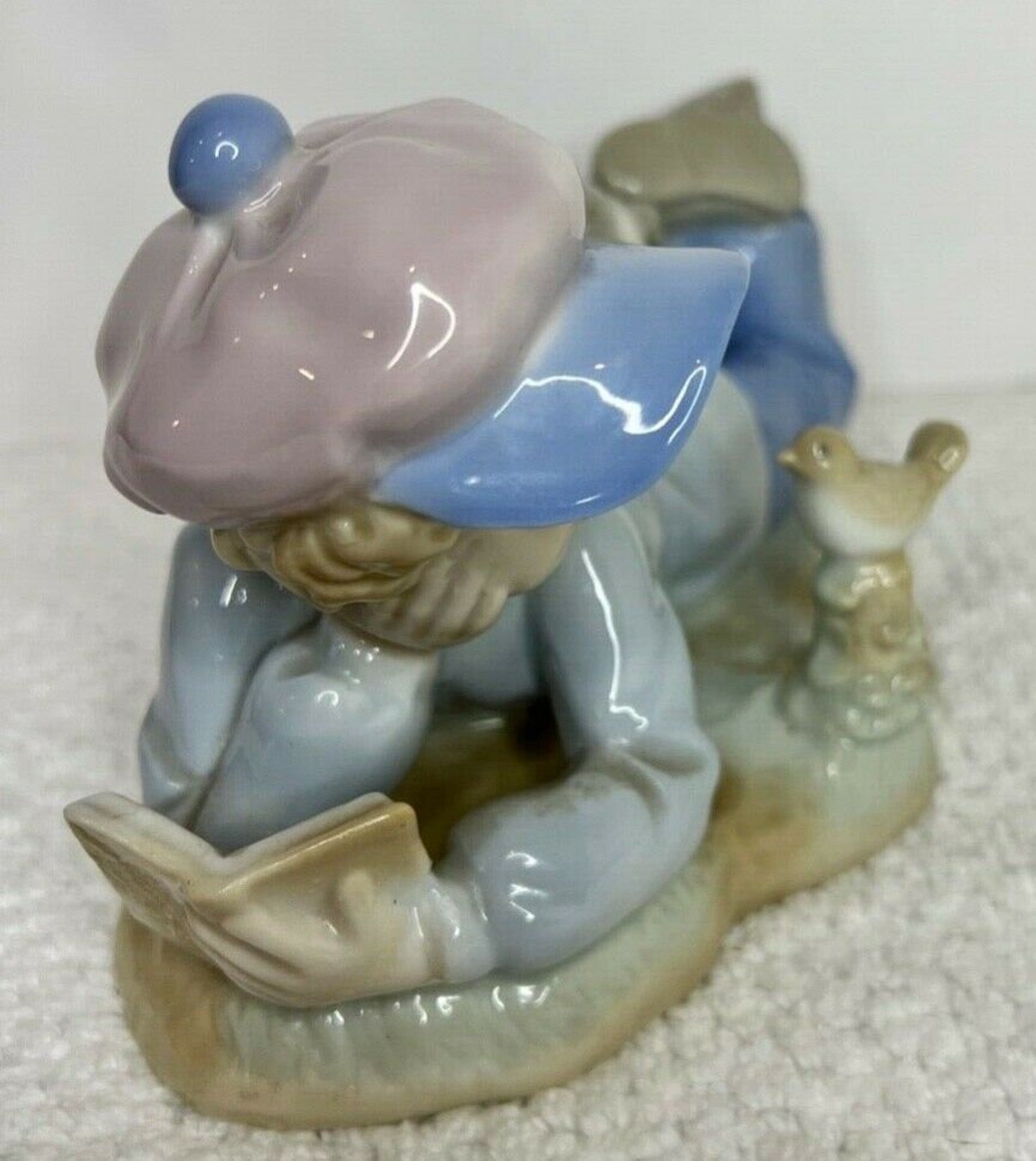 Vintage Paul Sebastian Porcelain Figurine of Boy Reading With Etsy