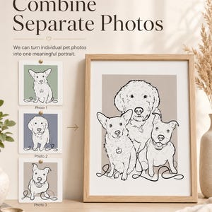 Retrato personalizado de mascota, dibujo a mano de perro y gato (descarga digital) imagen 15