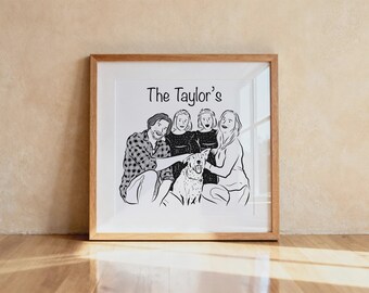 Cartoon Family Portrait