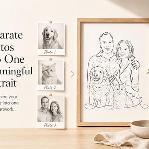 Retrato personalizado de mascota, dibujo a mano de perro y gato (descarga digital) imagen 19