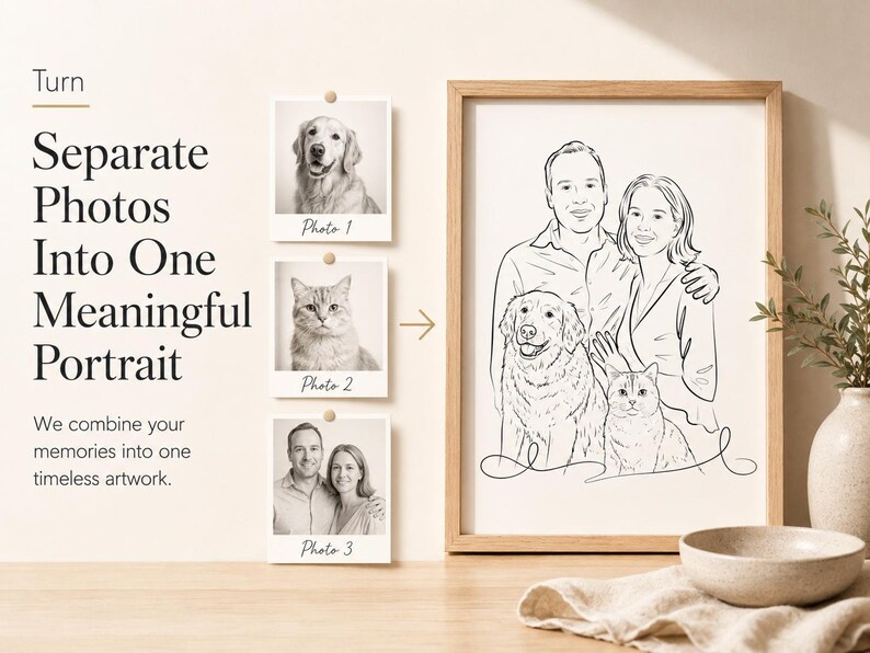 Retrato personalizado de mascota, dibujo a mano de perro y gato (descarga digital) imagen 19
