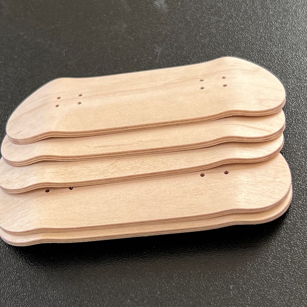 Unfinished Solid Maple Fingerboard Deck "Simple Pleasures" Elite Series Maple Deck by Finger Space
