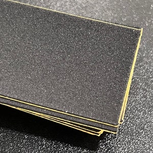 1- 10 Sheet of Budget Friendly Fingerboard Tape Black Foam Grip for Fingerboarding | Compatible with Techdecks, Blackriver, Woob, BerlinWood