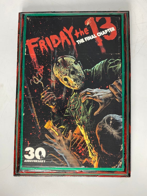 Friday The 13th Movie Collage Poster, Framed Art, Jason Voorhees, NEW, USA