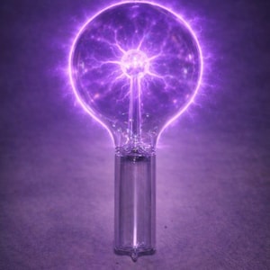 RARA lâmpada Tesla sem filamento de longa duração (Réplica)