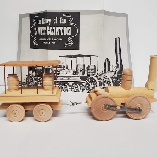 Strombeck Wooden DeWitt Clinton Model Train Kit