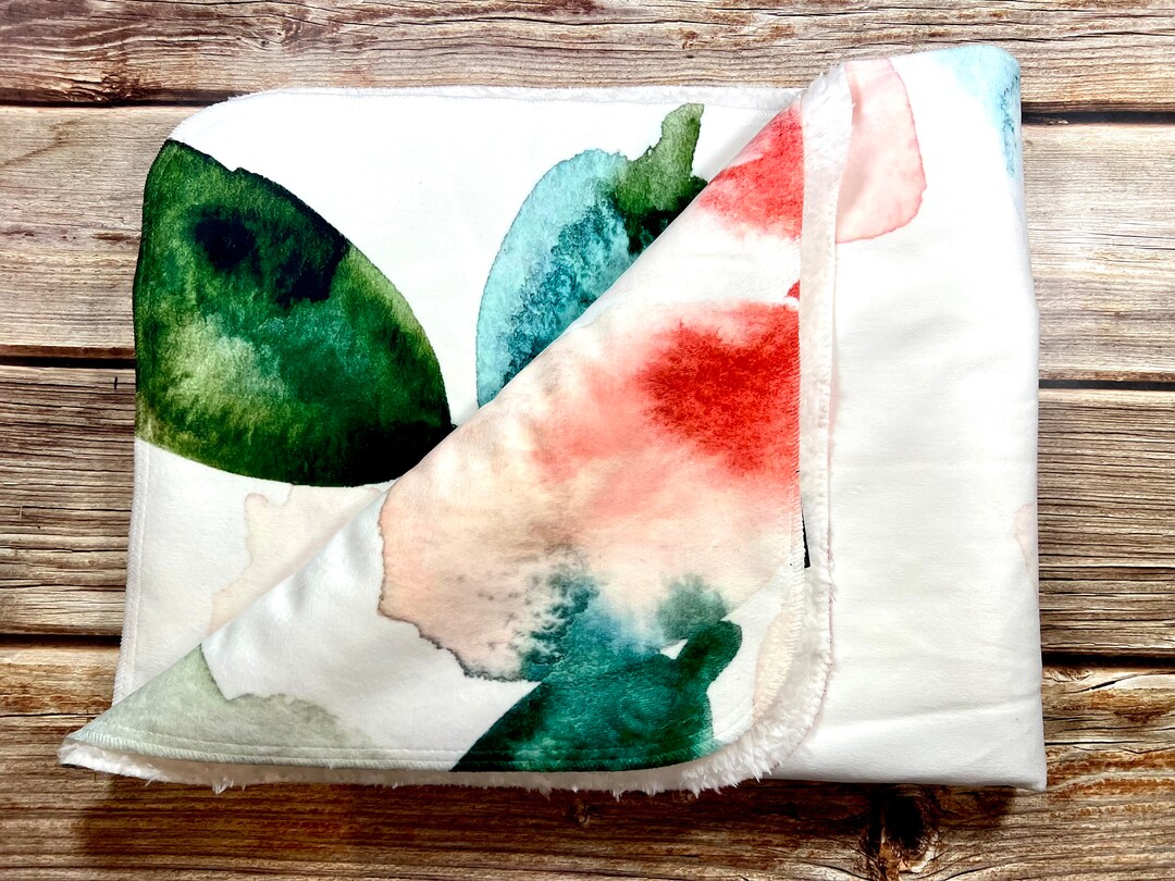 Creation Coco Lyly Monstera Baby Blanket - Tropical Decor main image 1