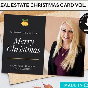 Real Estate Christmas Card Template | Real Estate Holiday Card | Real Estate Marketing | Templates for Realtors | Realtor Christmas Card