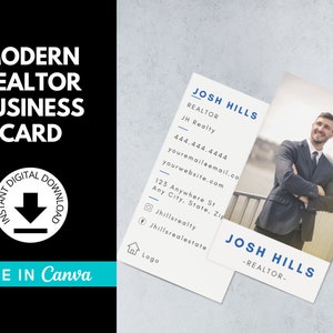 Real Estate Business Card Template | Realtor Business Card | Business Card Template | Business Card Template Canva | Realtor | Real Estate