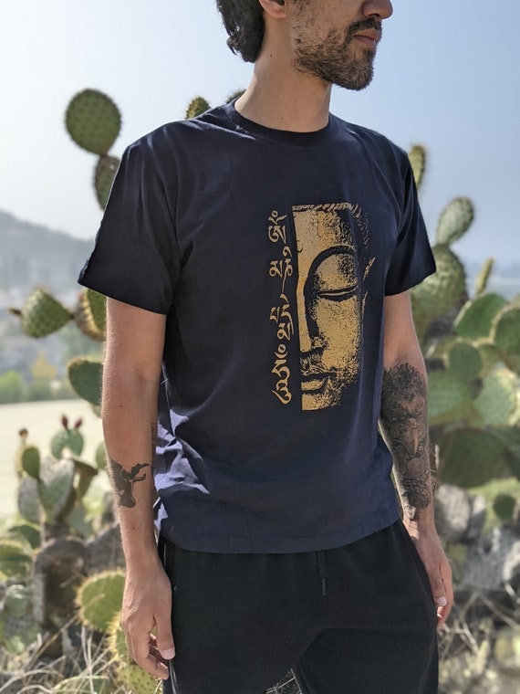 100 Cotton Buddha Boho Streetwear T shirt made in Nepal Etsy