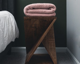 Blush Pink Crochet Afghan