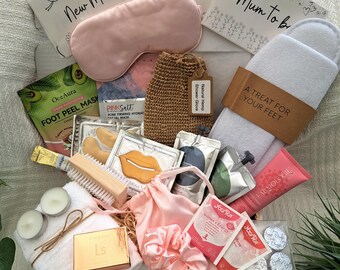 New Mum Self Care Pamper Hamper, Postpartum Relaxation Gift Box