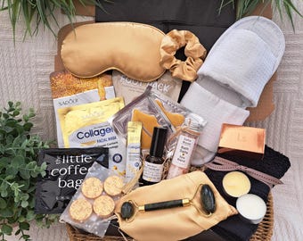 Luxe Home Spa Gift Box for 18th or 21st Birthday, Pampering Wellness Hamper