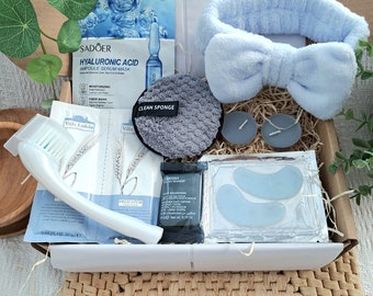 Blue Bliss Spa Box: Pampering Self Care Relaxation Gift Set, Suitable for many occasions