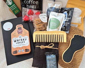 Relaxation Gift Box for Him, Personalised Spa Pamper Kit, for Birthdays, Thank you's & More