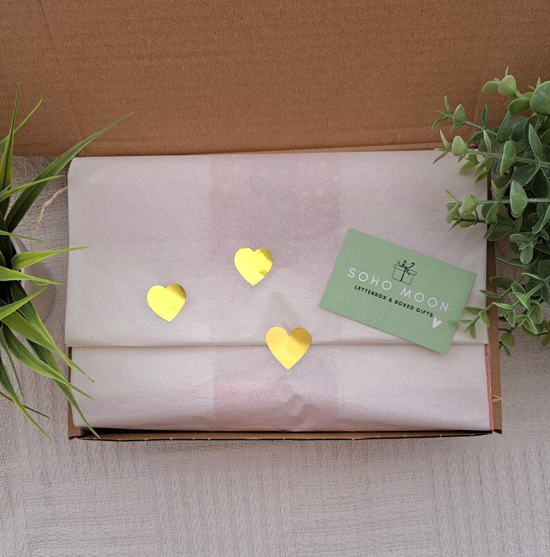 All beautifully wrapped in tissue paper
