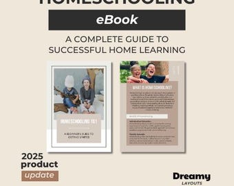 Homeschooling 101 Guide, Beginner’s Homeschool Planner, Editable Canva Workbook, With PLR & MRR
