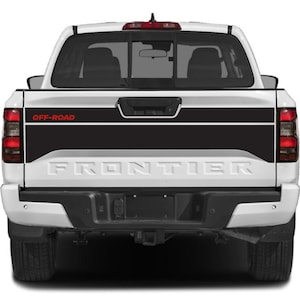Premium Graphics for 2022-2025 Nissan Frontier Tailgate. Hardbody theme.  Stripes, Decal, Sticker S,SV, Pro4X ProX 4x4