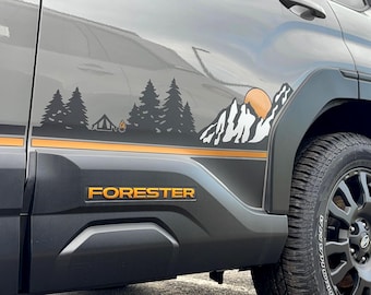 Mountain Sport-graphics door LUDesignsNY Op maat gemaakt en op maat gemaakt voor een Subaru Forester Wilderness Edition 26. Installatievideo inbegrepen!
